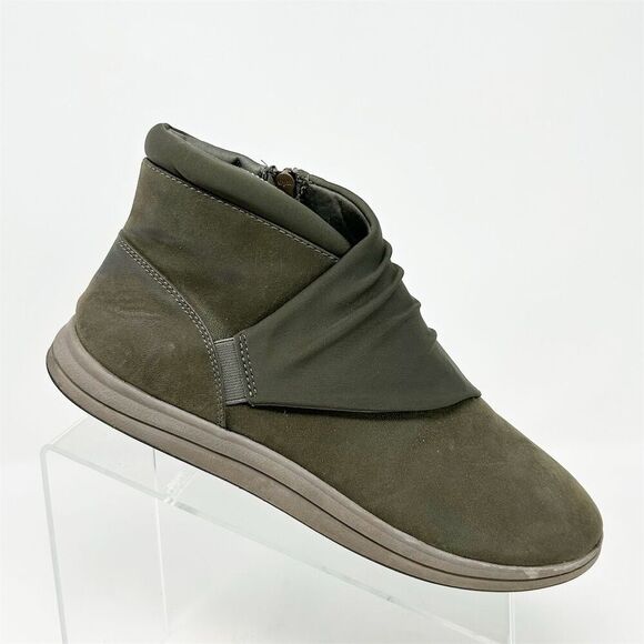 Clarks Cloudsteppers Sillian 2.0 HI Women's Ankle Boots Size 9 Olive Green - Picture 1 of 12